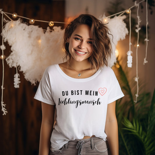 Damen T-Shirt Du bist mein Lieblingsmensch