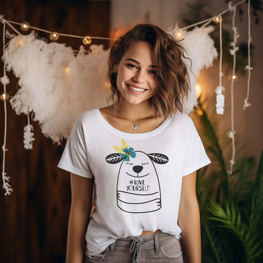 Damen T-Shirt Liebe dich selbst