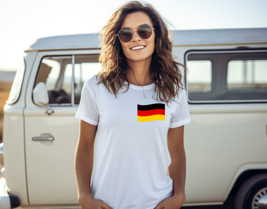 Frauen T-Shirt Deutschlandfahne