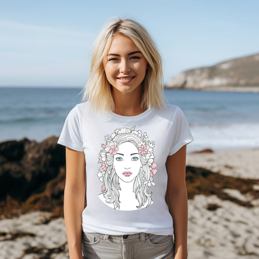 Damen T-Shirt Schönheit