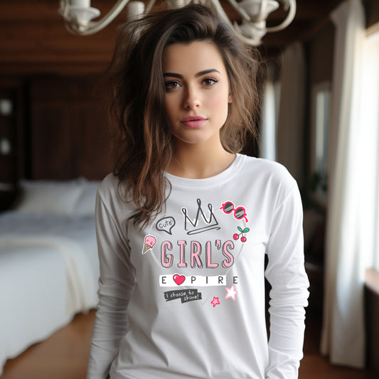 Damen Longsleeve Girls Empire