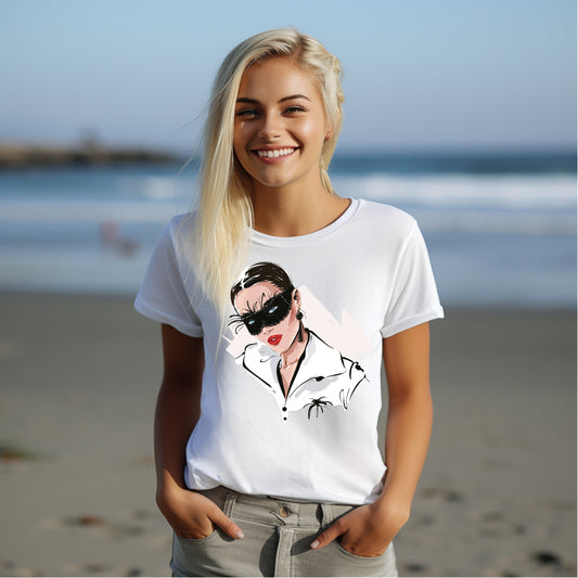 Frauen T-Shirt Maske