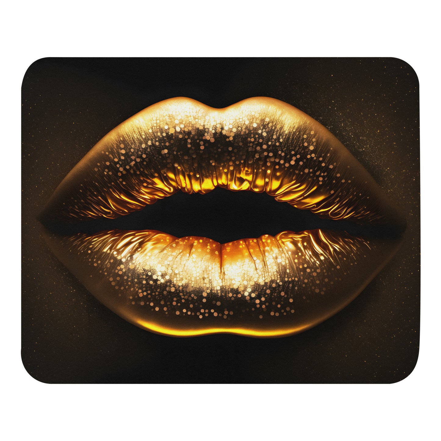 Mauspad Goldene Lippen