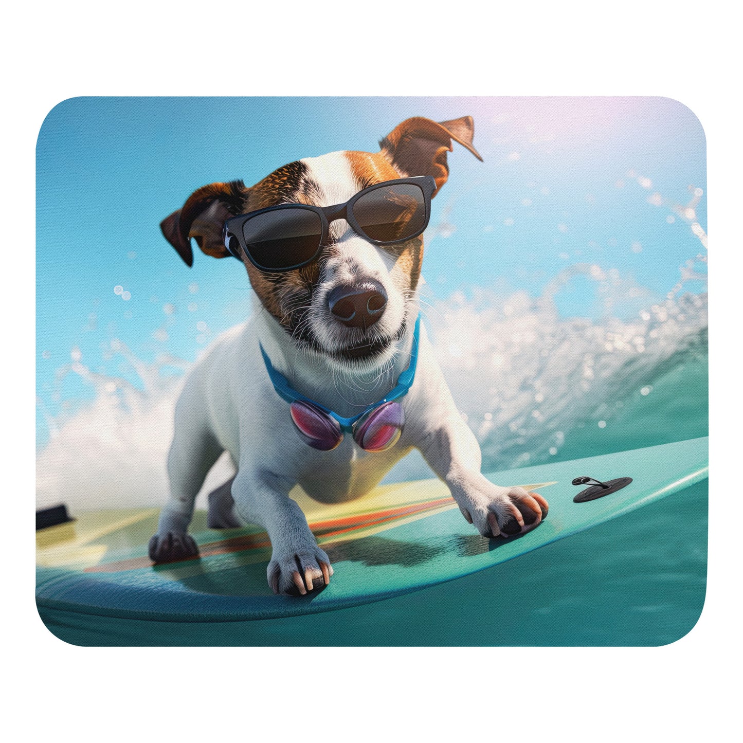 Mauspad Surfender Hund