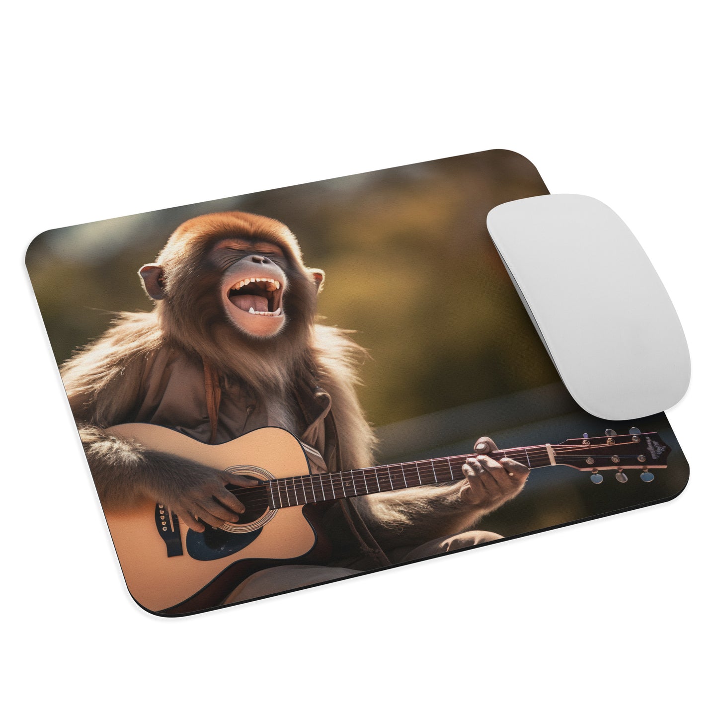 Mauspad Gitarre spielender Affe