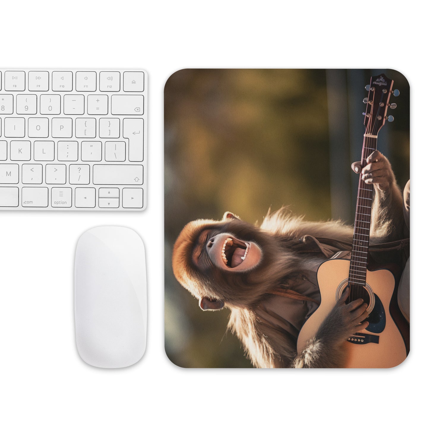 Mauspad Gitarre spielender Affe