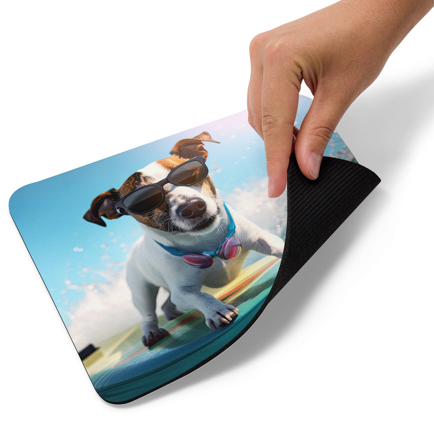 Mauspad Surfender Hund