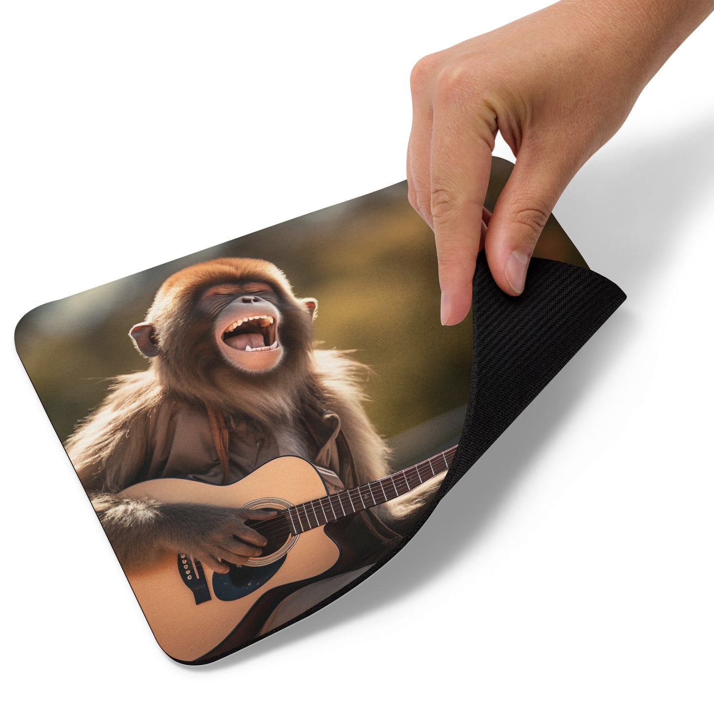 Mauspad Gitarre spielender Affe