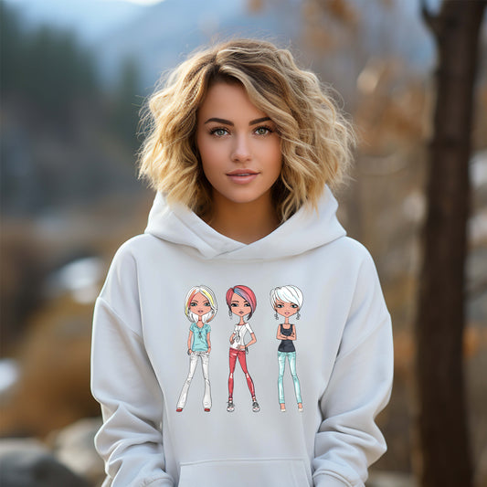 Damen Kapuzenpullover Girls Night