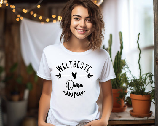 Frauen T-Shirt Weltbeste Oma