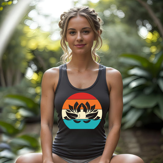 Frauen Yoga Tank-Top Buddha