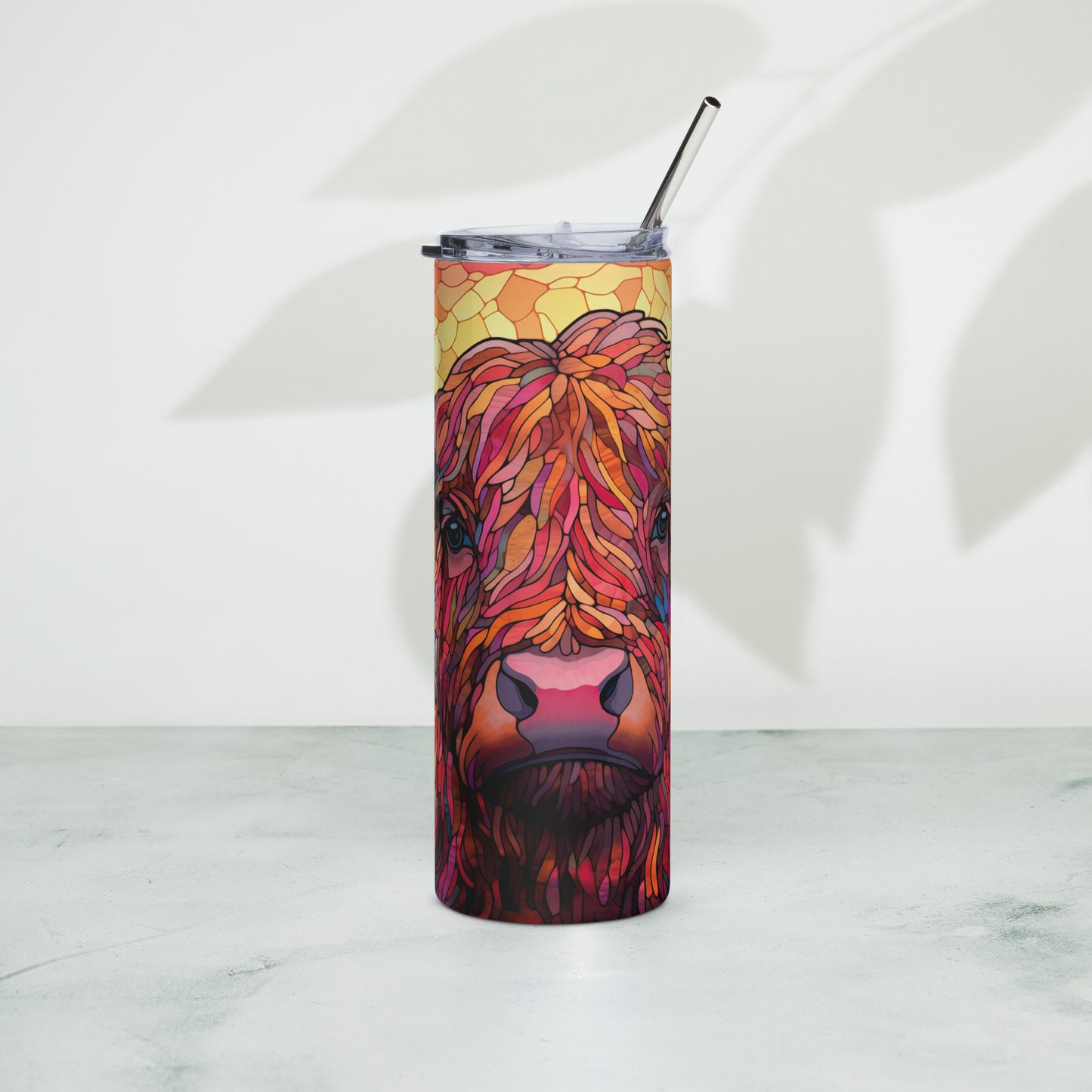 Edelstahlbecher highland cow