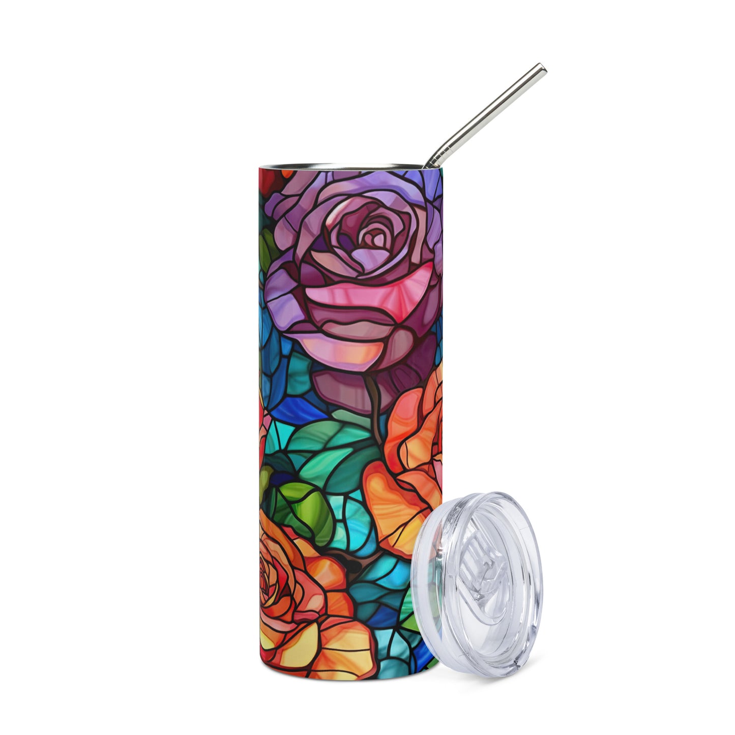 Edelstahlbecher Rosen
