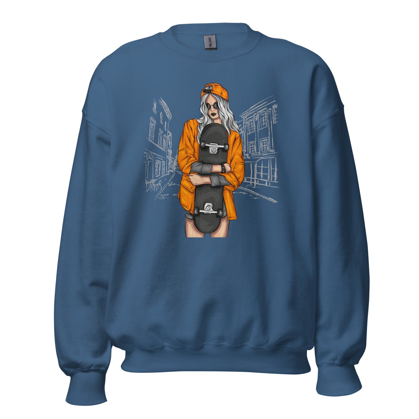 Damen Pullover skater girl