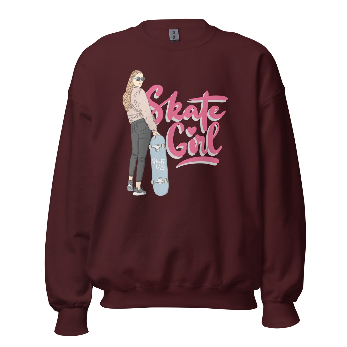 Frauen Pullover Skate girl
