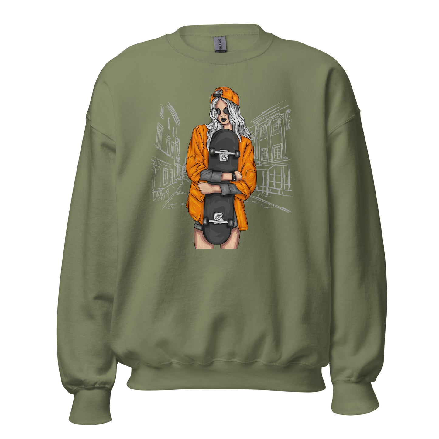 Damen Pullover skater girl