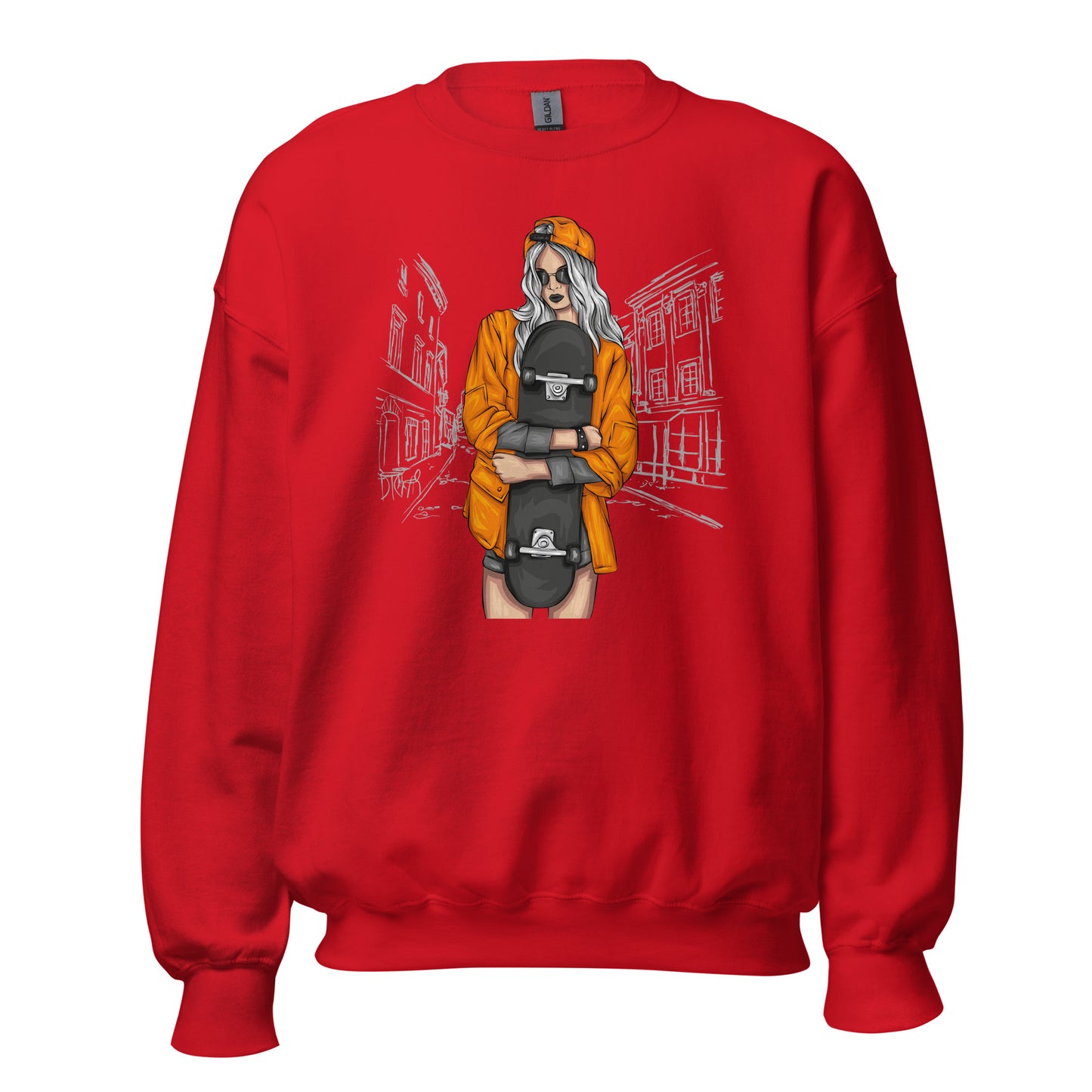 Damen Pullover skater girl