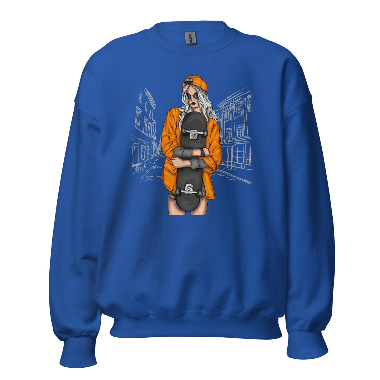 Damen Pullover skater girl