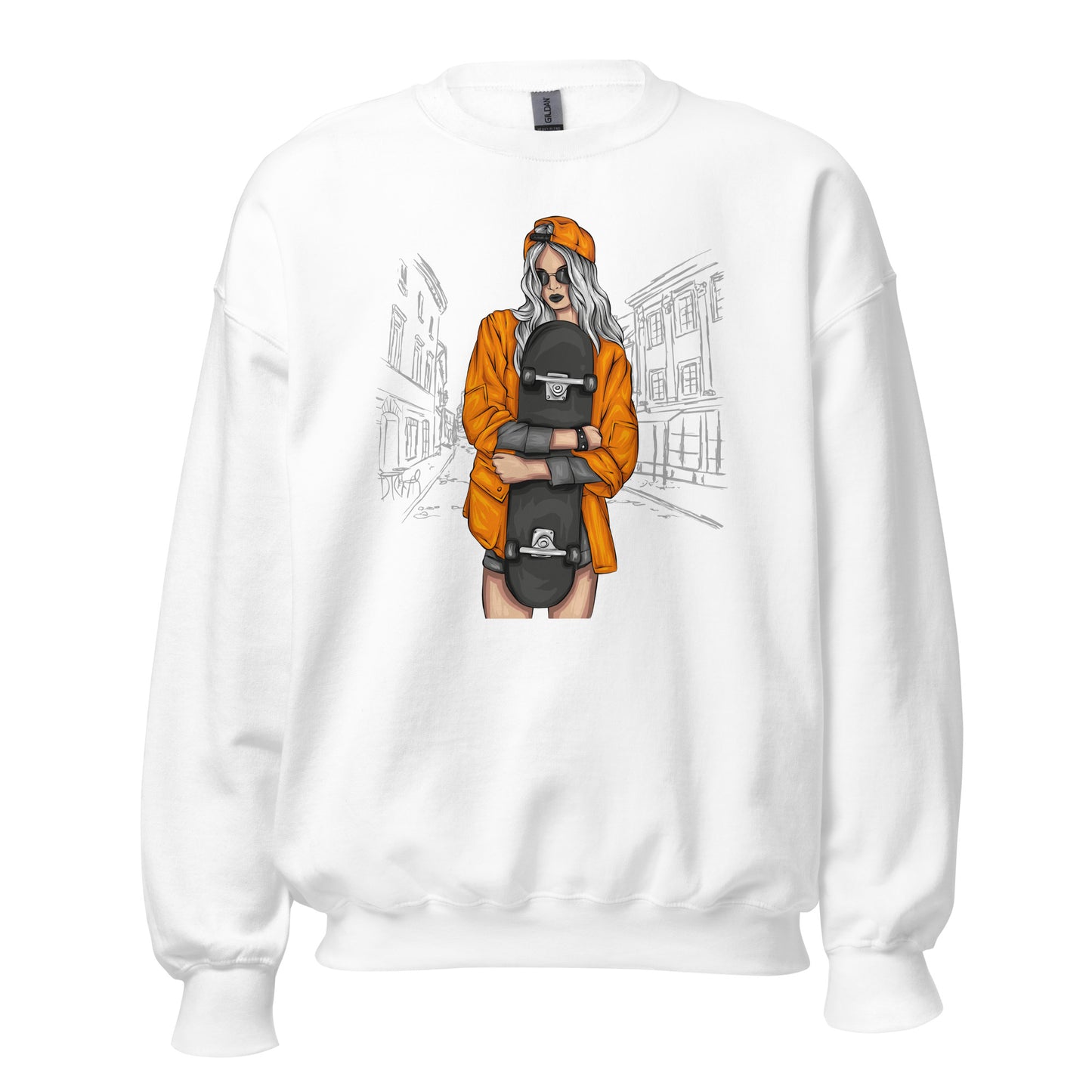 Damen Pullover skater girl