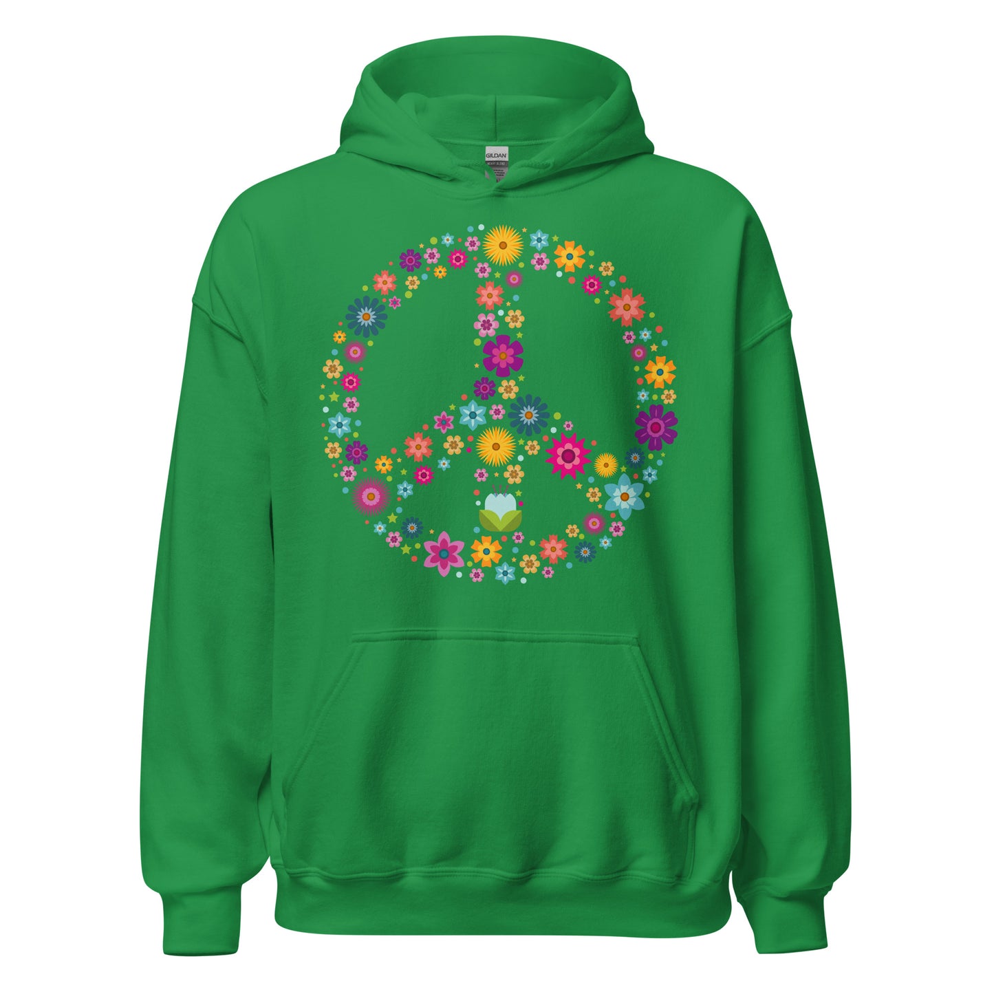 Damen Kapuzenpullover Peace