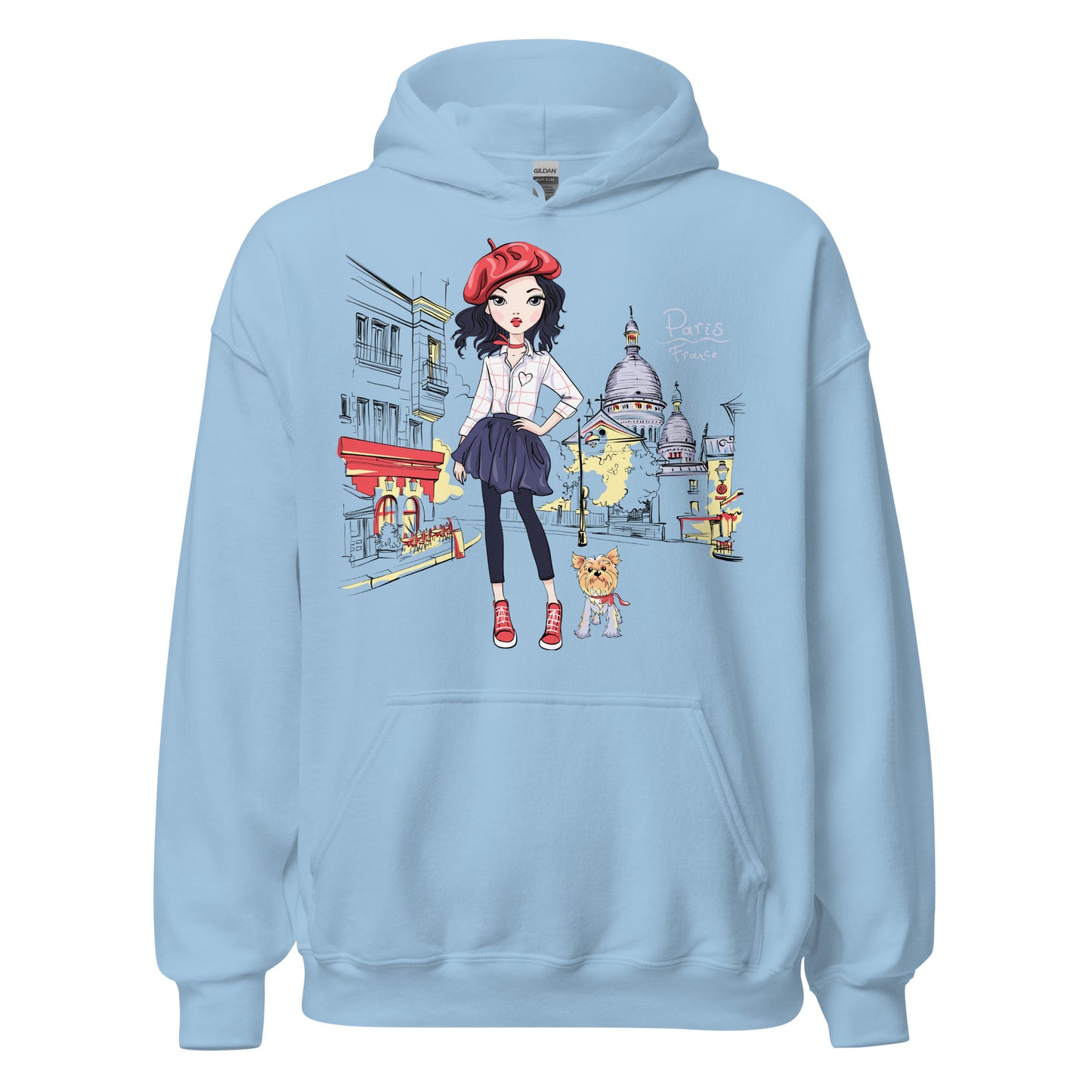Damen Kapuzenpullover Paris