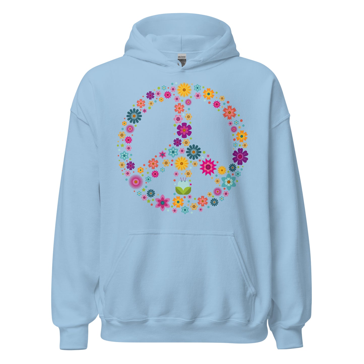 Damen Kapuzenpullover Peace