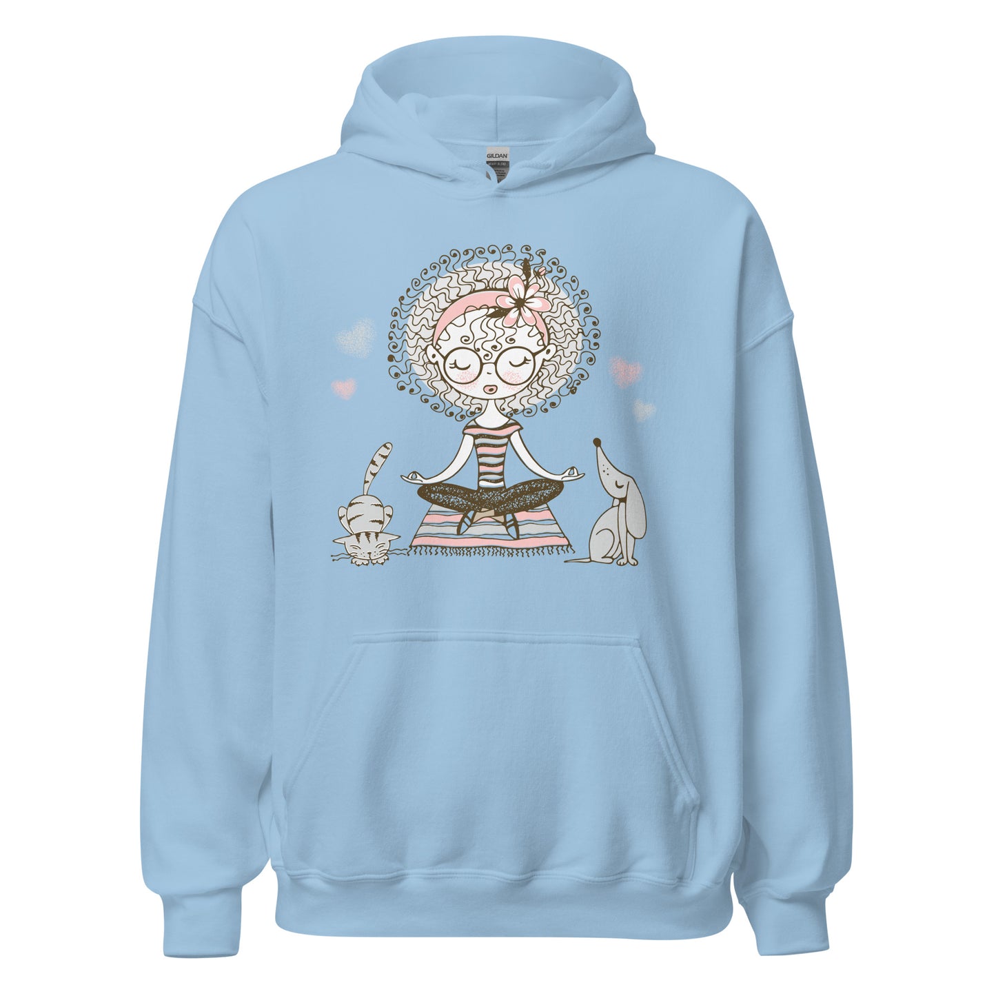 Damen Kapuzenpullover Namaste