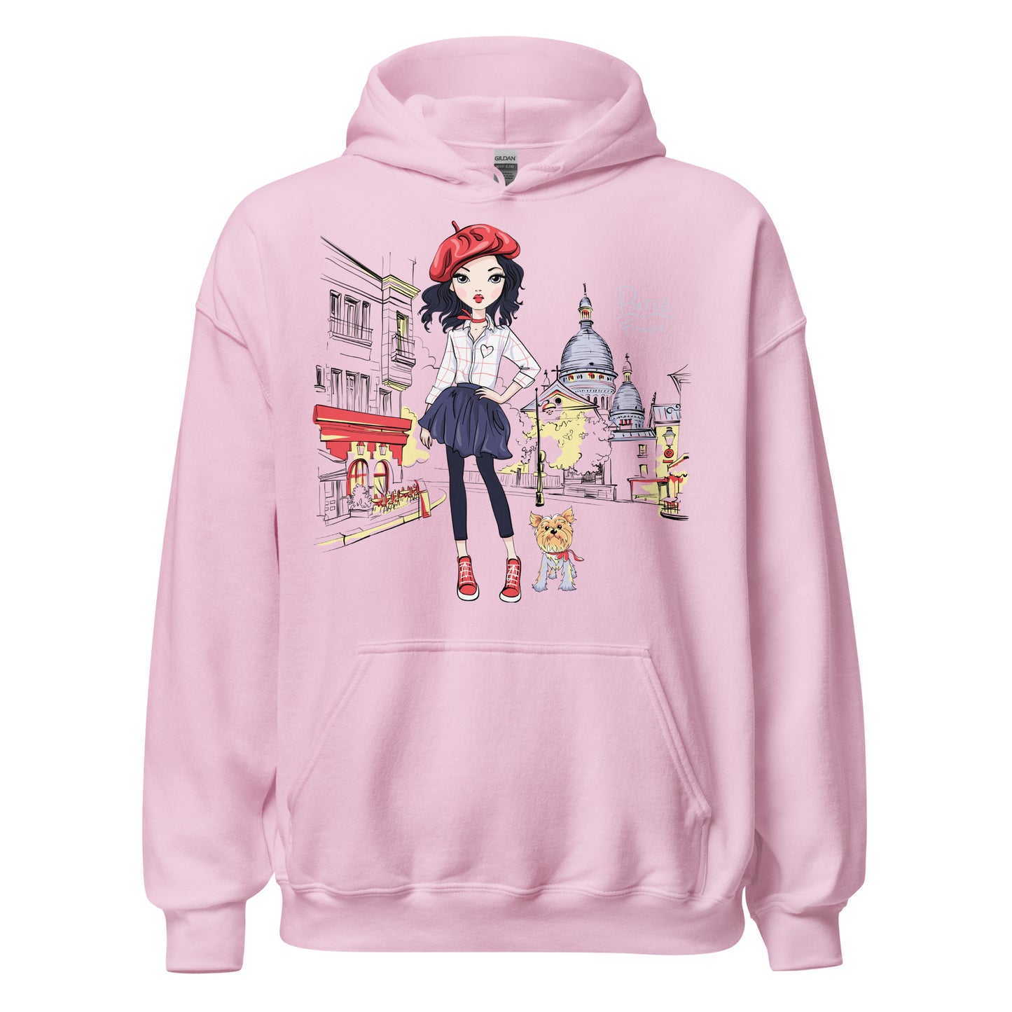 Damen Kapuzenpullover Paris