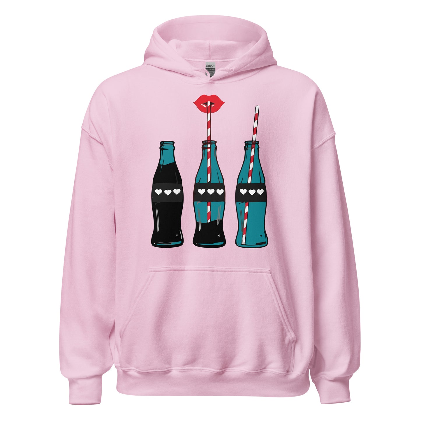 Damen Kaputzenpullover Cola