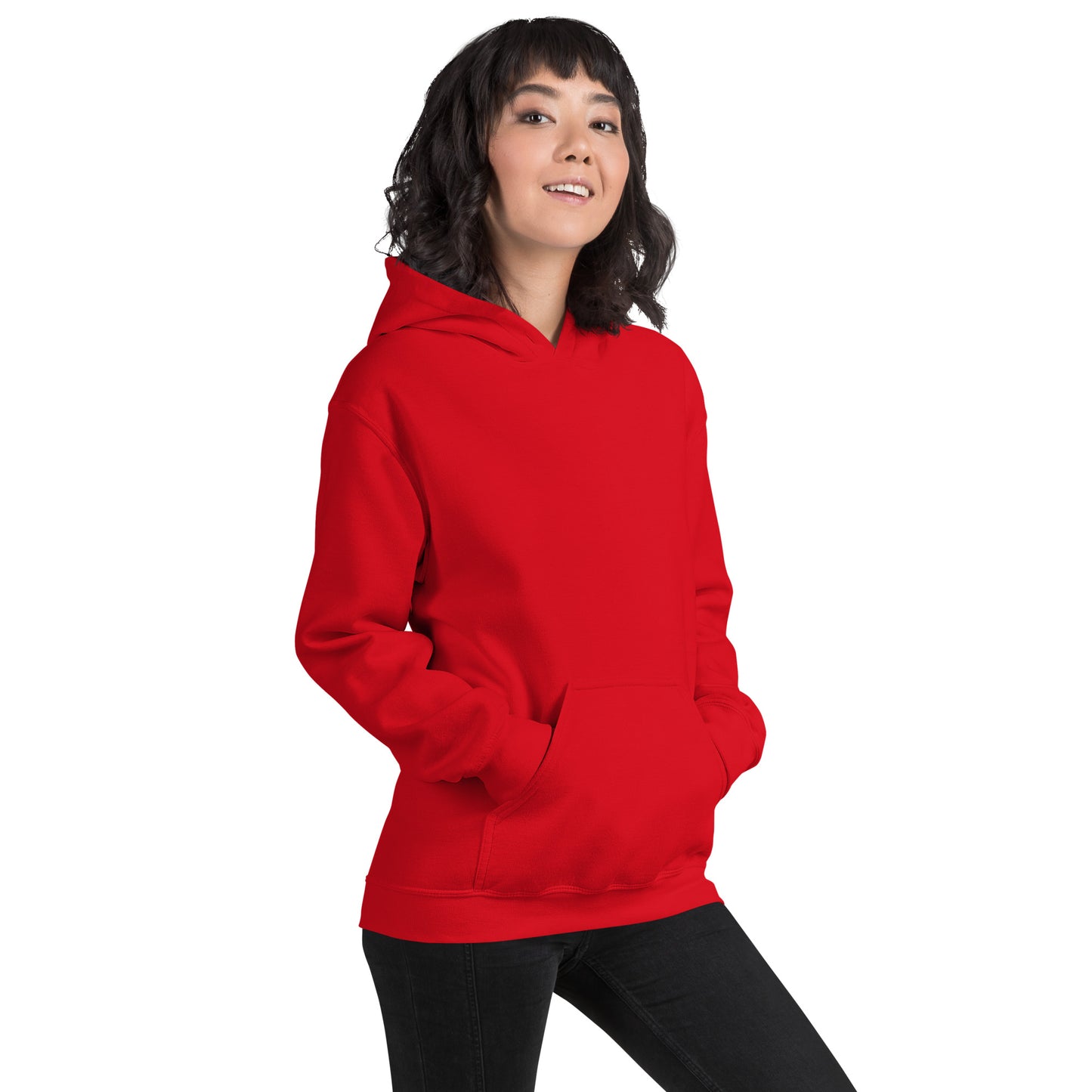 Damen Kaputzenpullover Backprint / Rückenprint Rosen