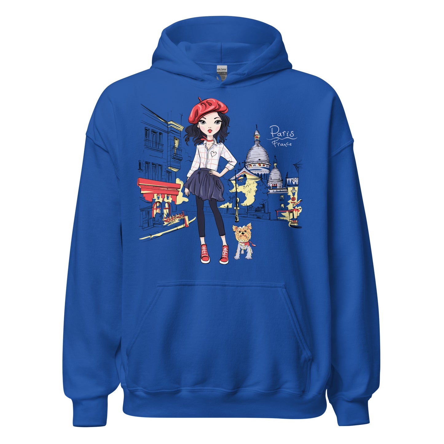 Damen Kapuzenpullover Paris