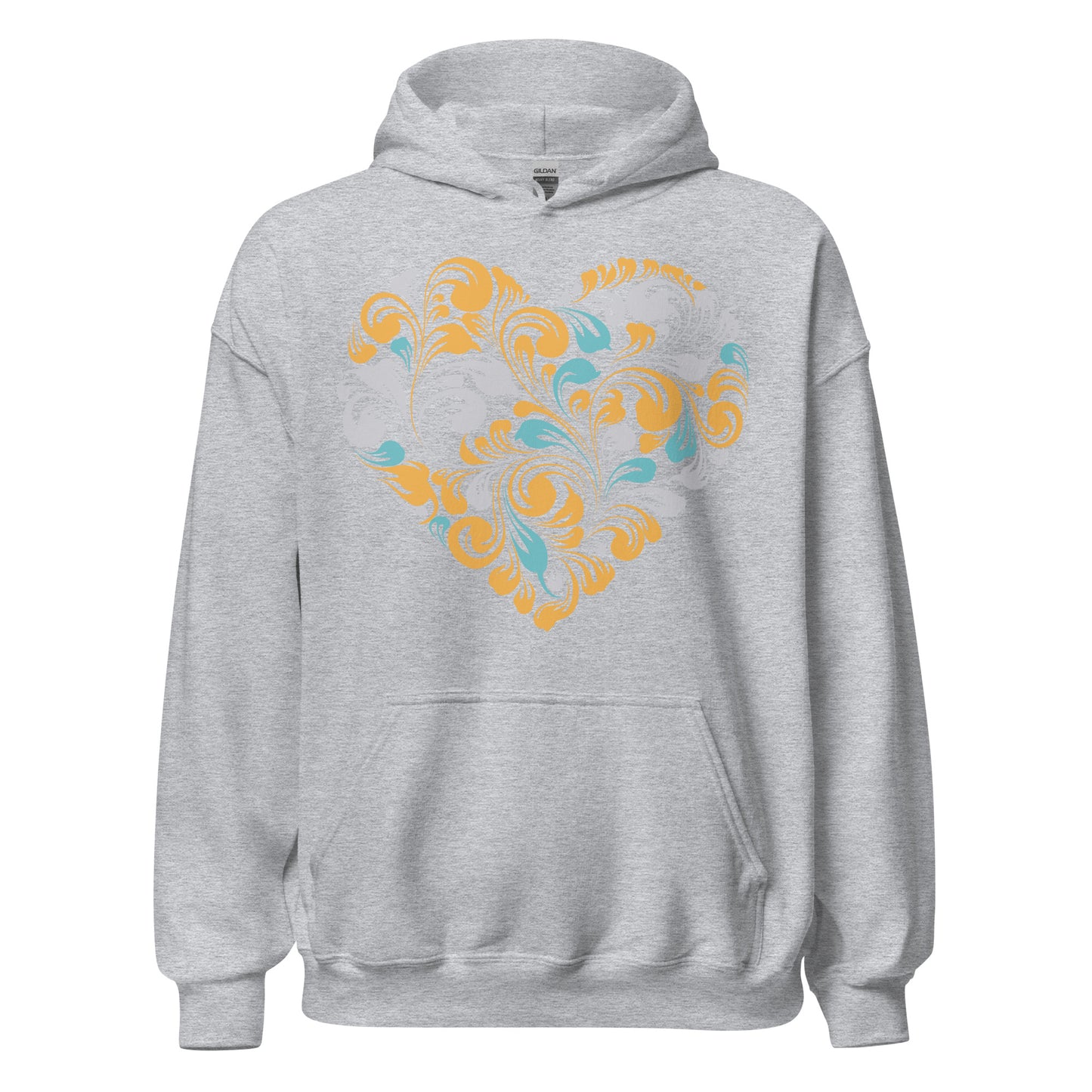 Damen Kapuzenpullover Herz