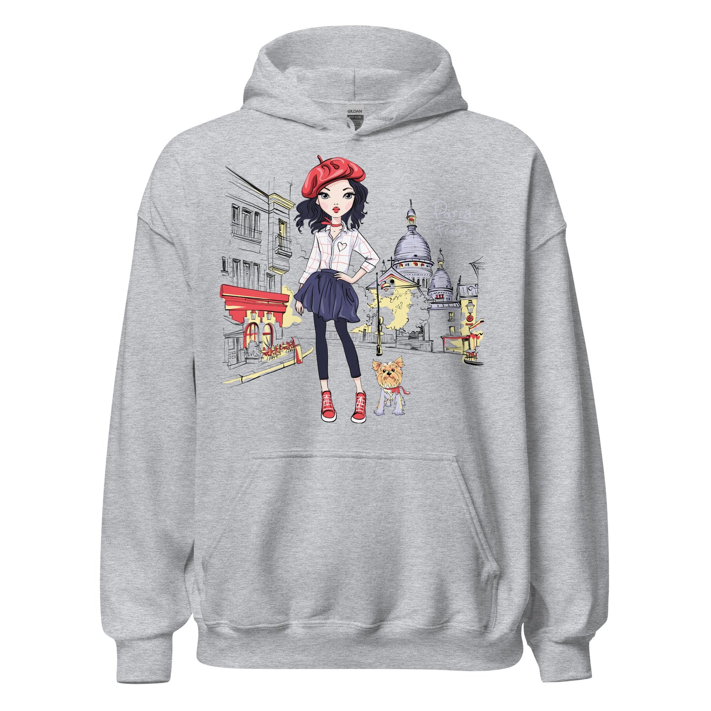 Damen Kapuzenpullover Paris