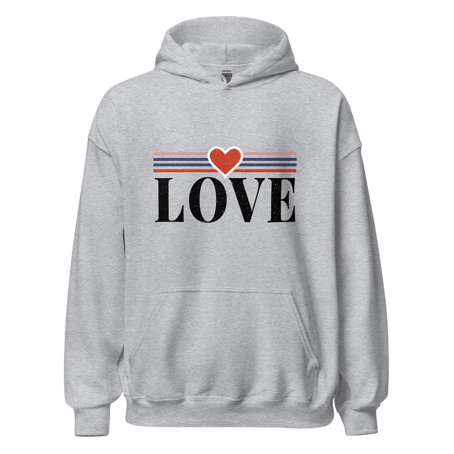 Damen Kapuzenpullover Love