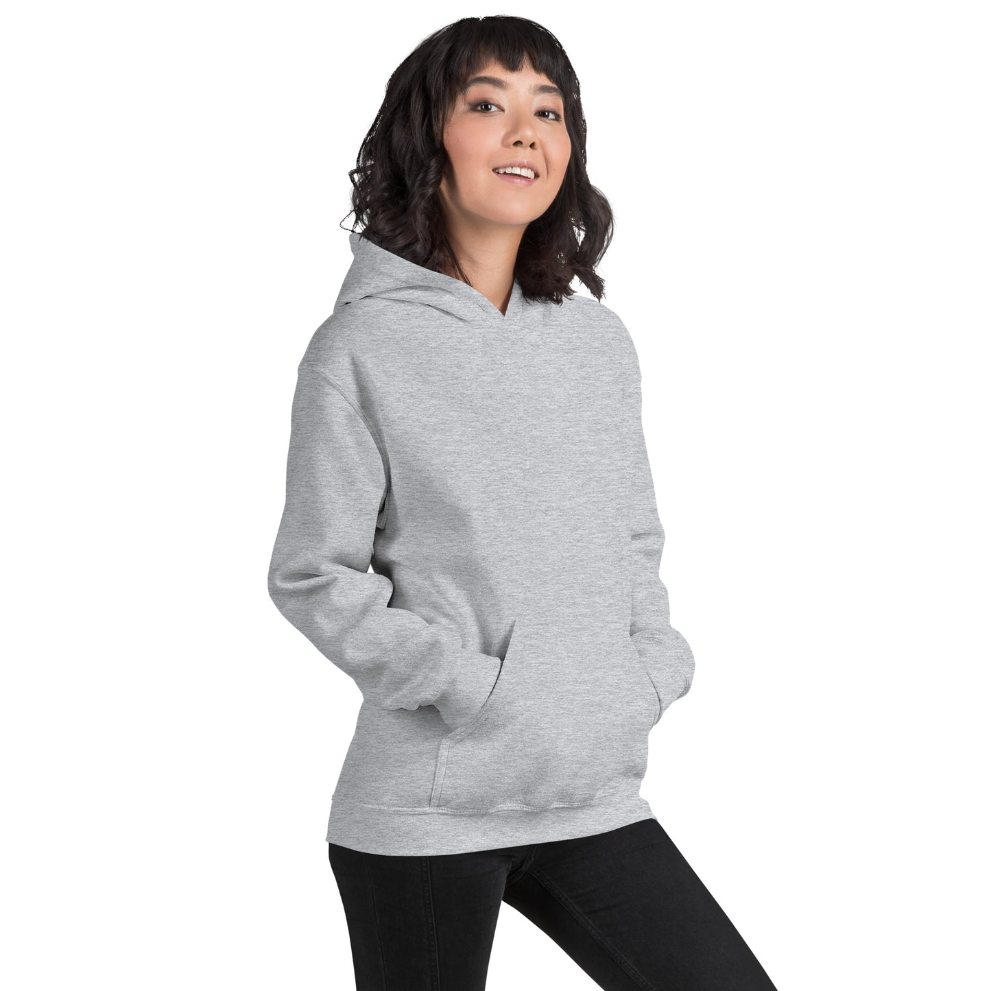 Damen Kaputzenpullover Backprint / Rückenprint Rosen