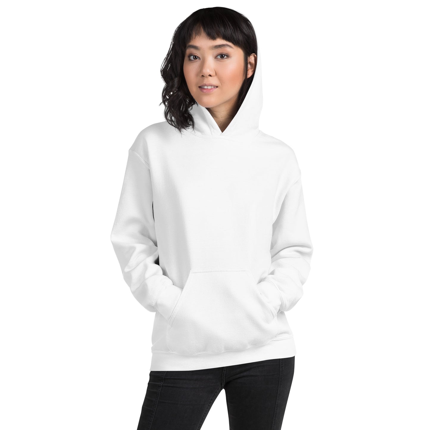 Damen Kaputzenpullover Backprint / Rückenprint Feder
