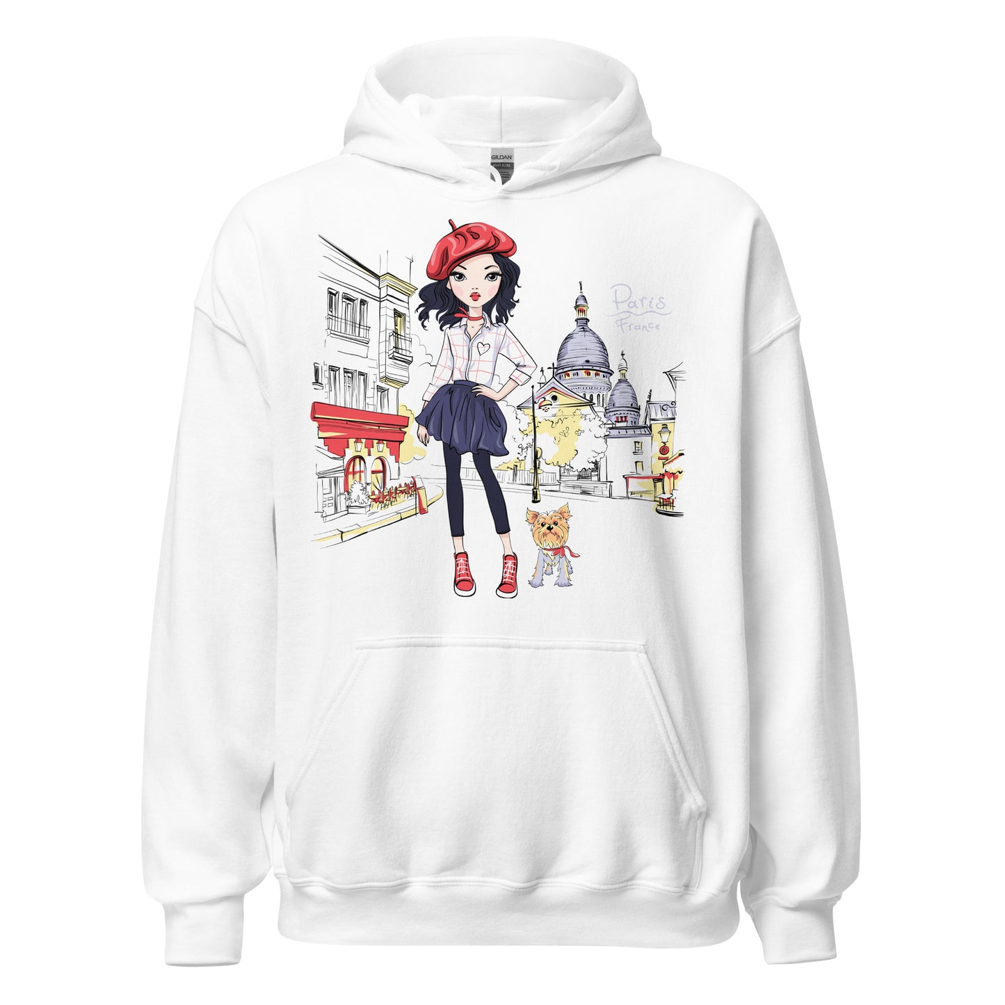 Damen Kapuzenpullover Paris