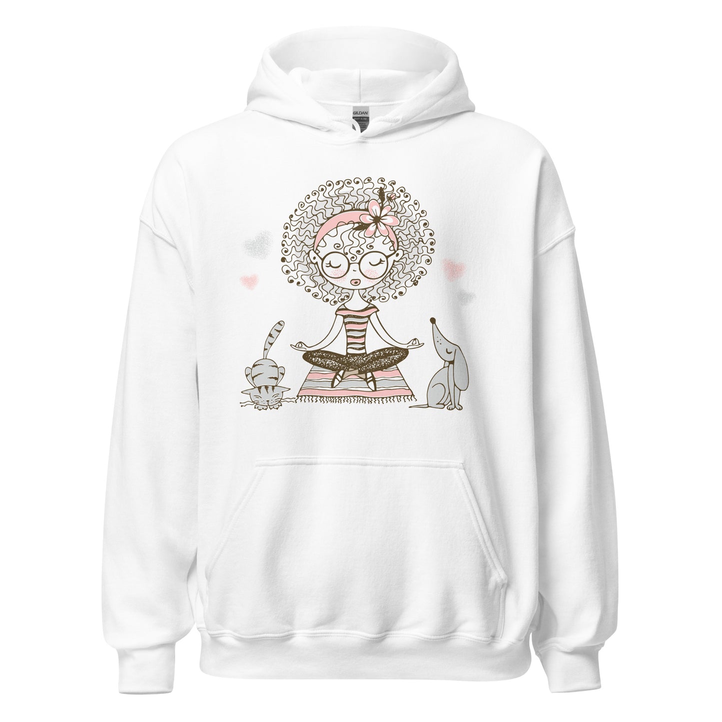 Damen Kapuzenpullover Namaste