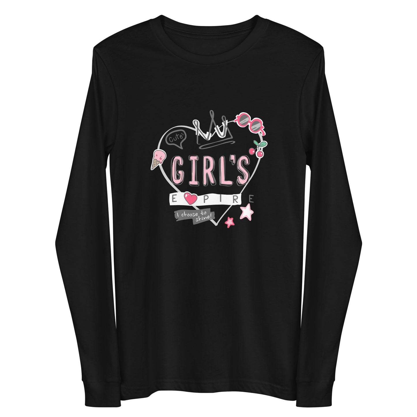 Damen Longsleeve Girls Empire