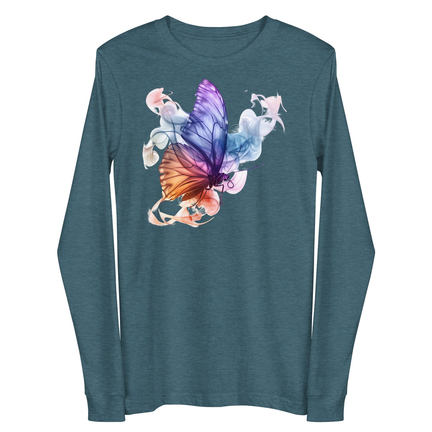 Damen Longsleeve Schmetterling Motiv #1