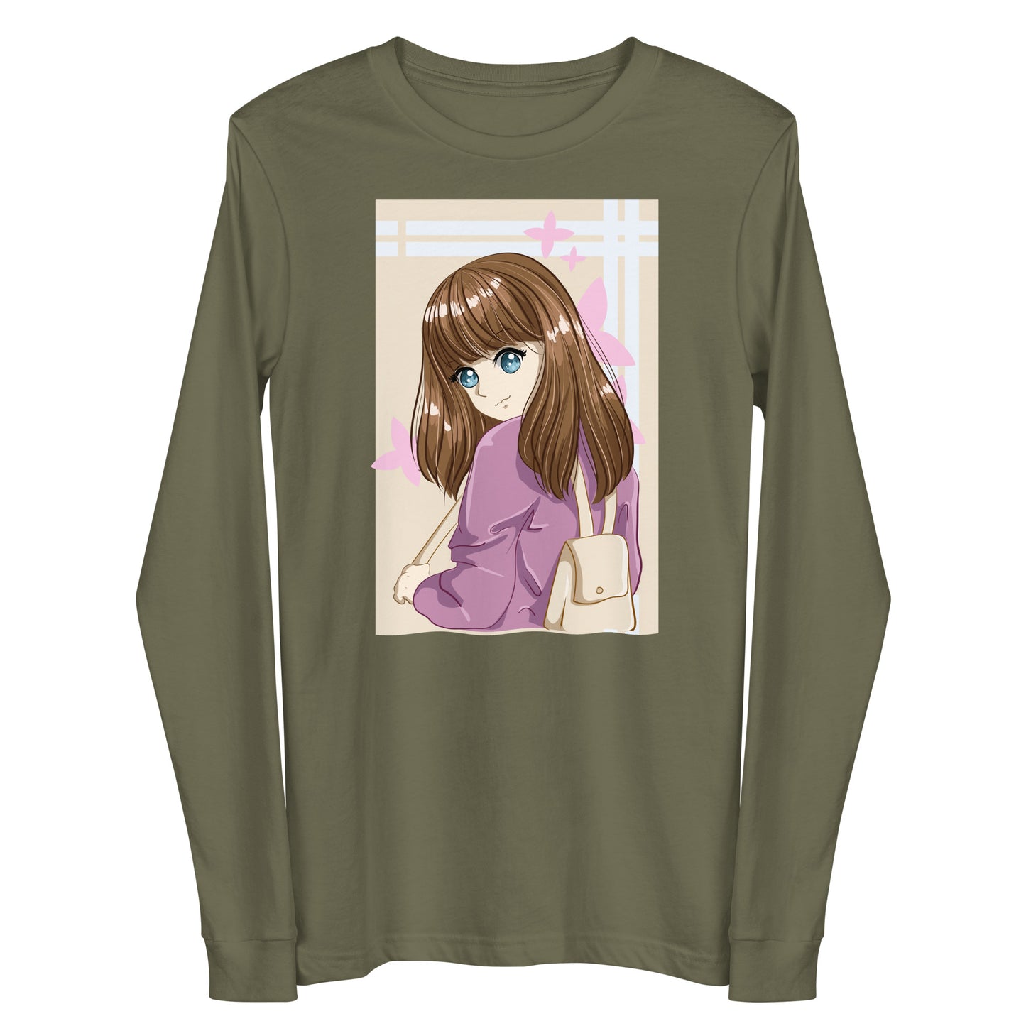 Damen Longsleeve anime girl