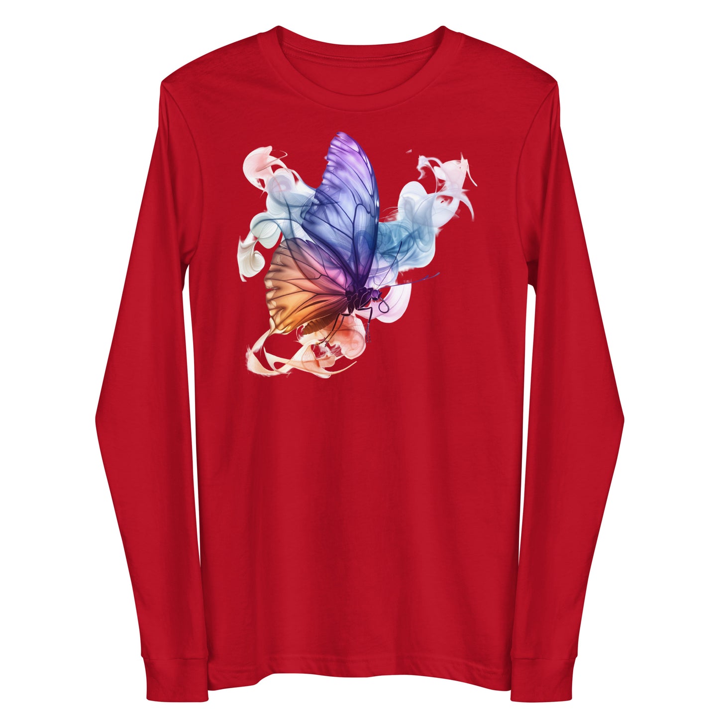 Damen Longsleeve Schmetterling Motiv #1