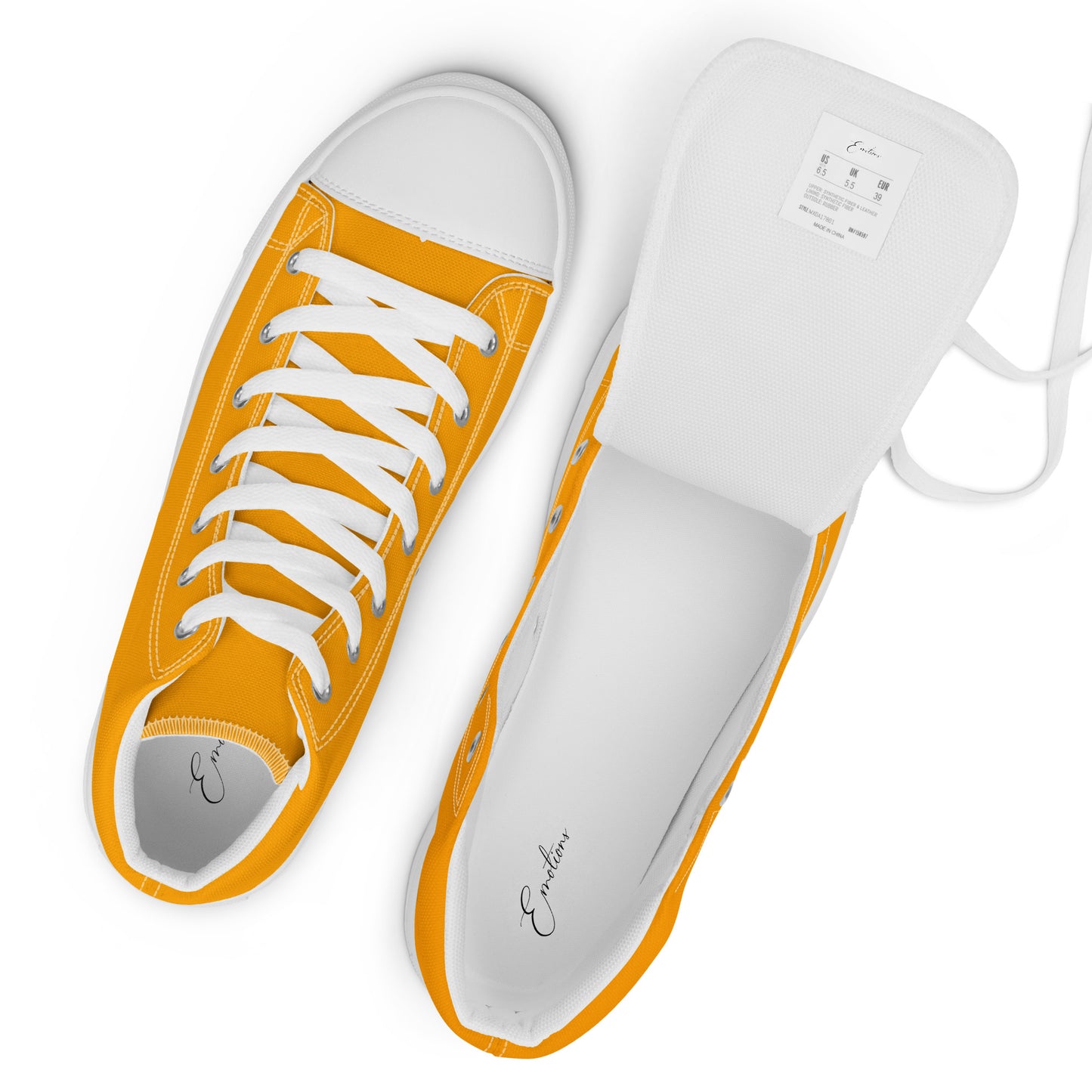 High-Top Damen Sneaker orange