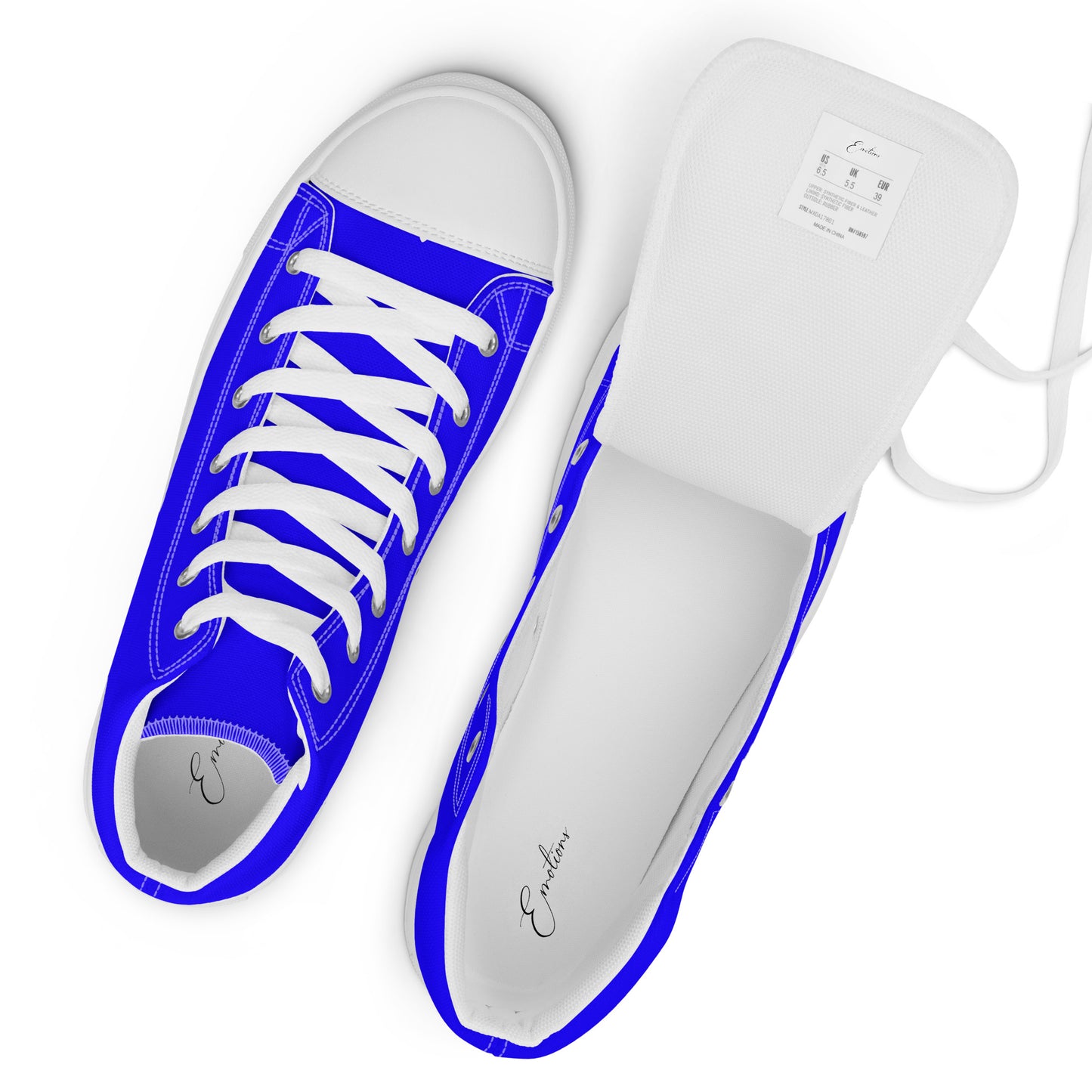 High-Top Damen Sneaker royalblau