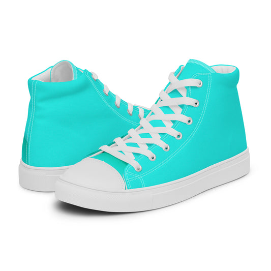 High-Top Damen Sneaker Himmelblau