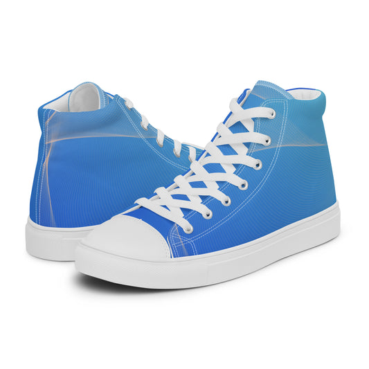 High-Top Damen Sneaker blue tone