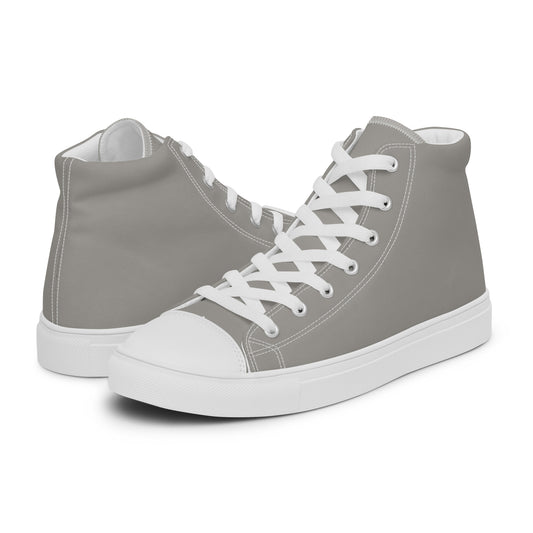 High-Top Damen Sneaker hellgrau