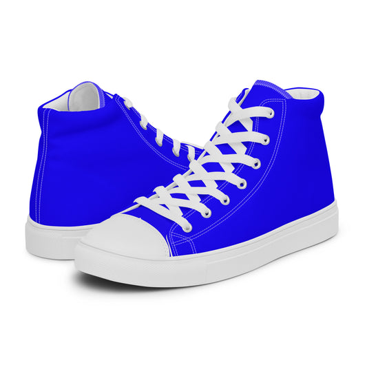 High-Top Damen Sneaker royalblau