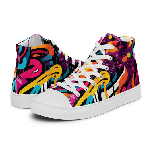 High-Top Damen Sneaker graffiti