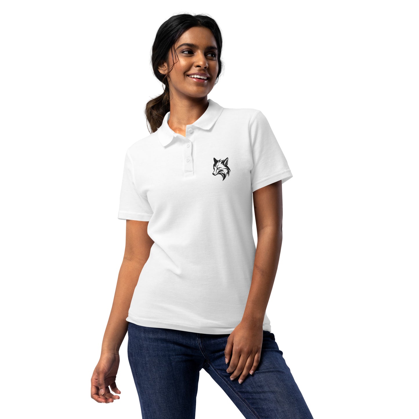 Fox weißes Poloshirt für Damen